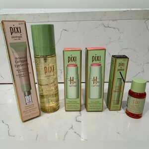 Pixi Skincare Set Bundle – Serum + Mist + Lip Balms + Mascara + Glow Tonic (NWT)